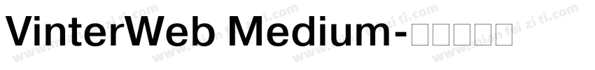 VinterWeb Medium字体转换